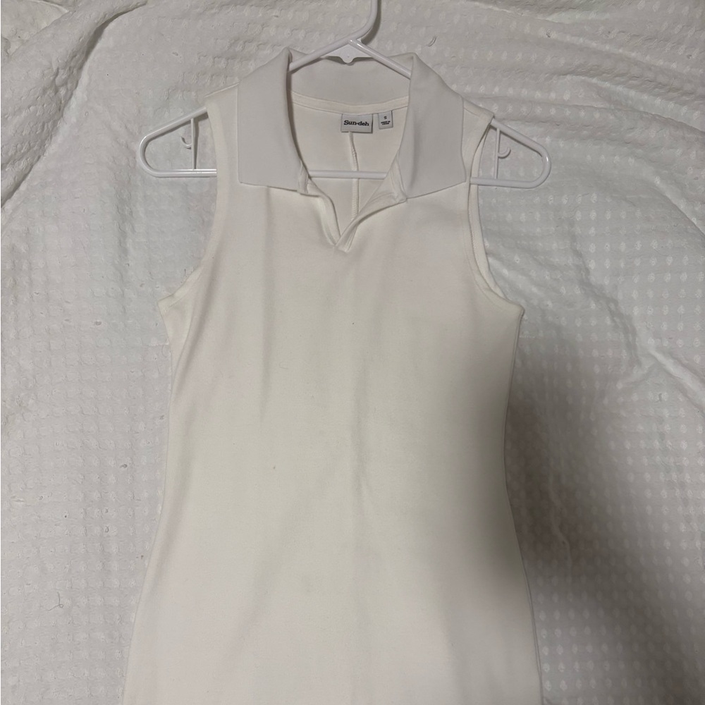 White Aritzia Tennis Dress